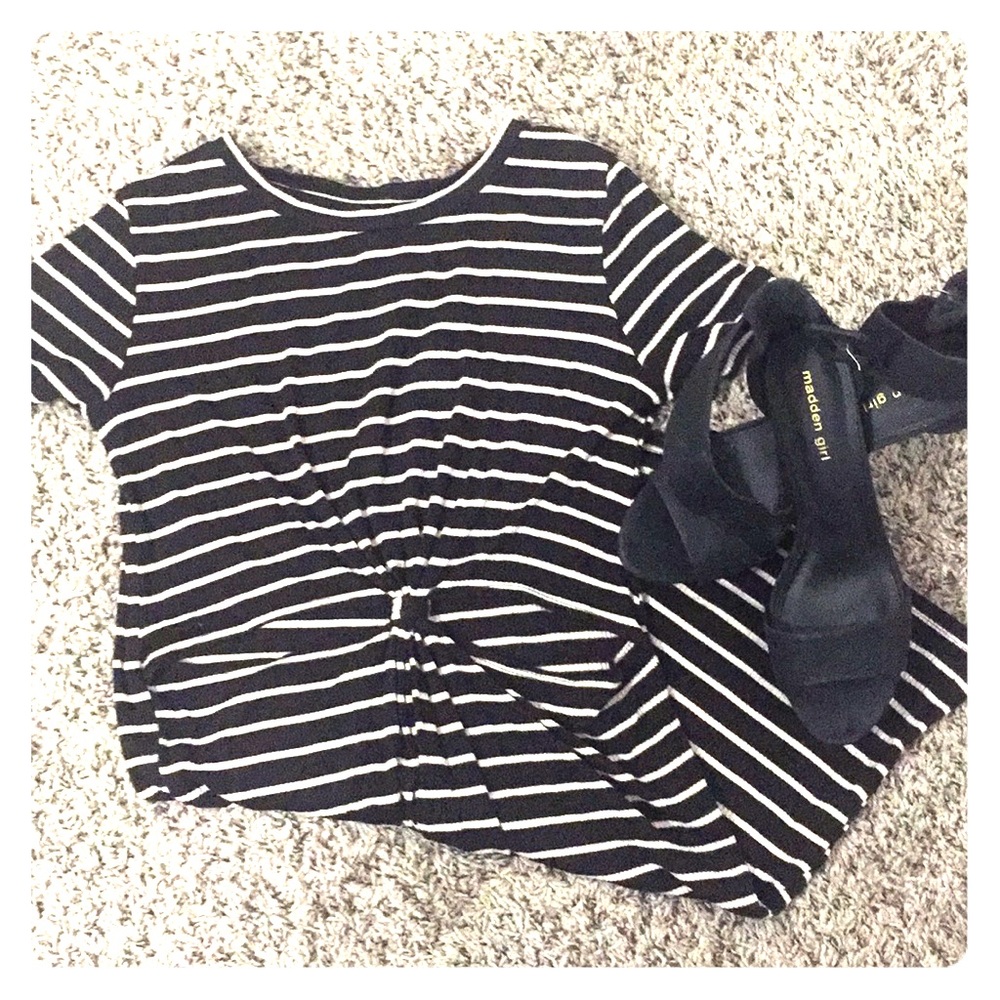 Black and white dress